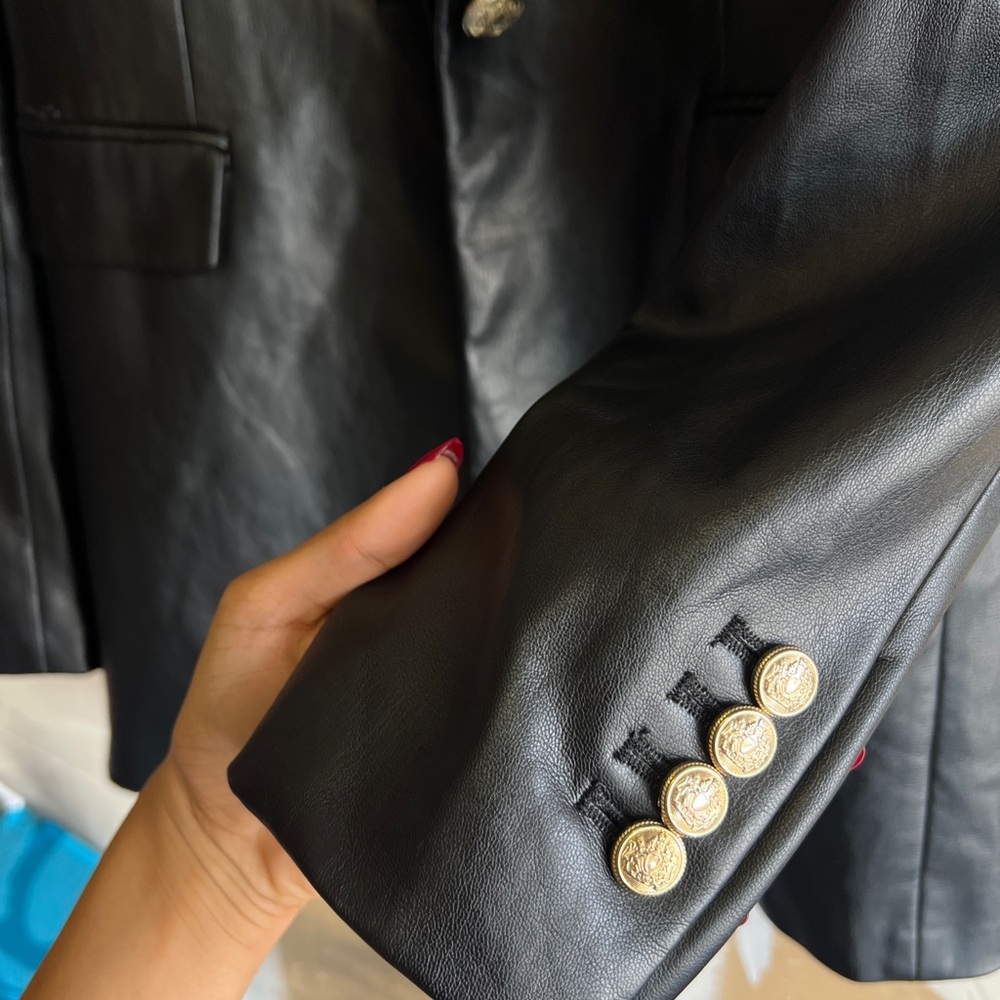 Zara Black Blazer Classic Tailored Suit Jacket - Picture 4 of 8